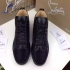 Christian Louboutin Black Louis Lux High-Top Sneakers swarovski